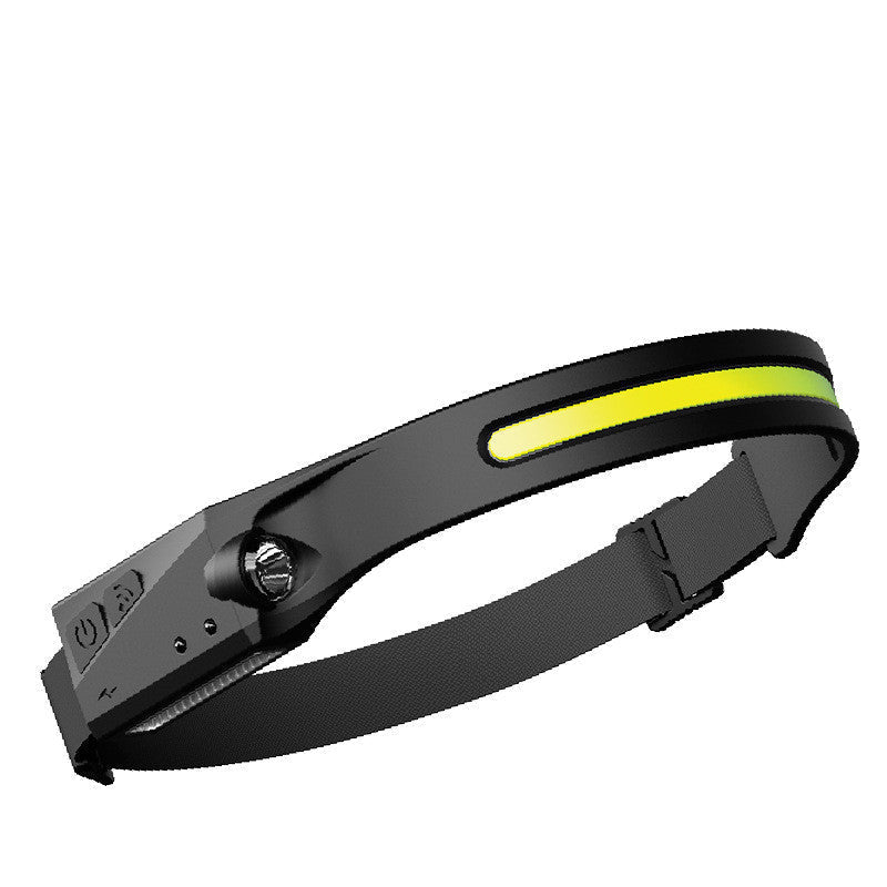 Rechargeable LED Induction Riding Headlamp Flashlight