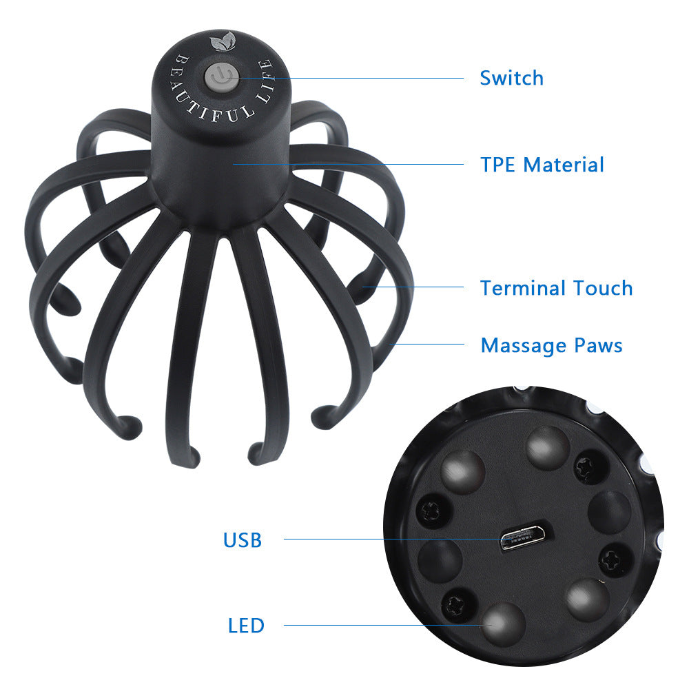 Electric Octopus  Scalp Head Massager